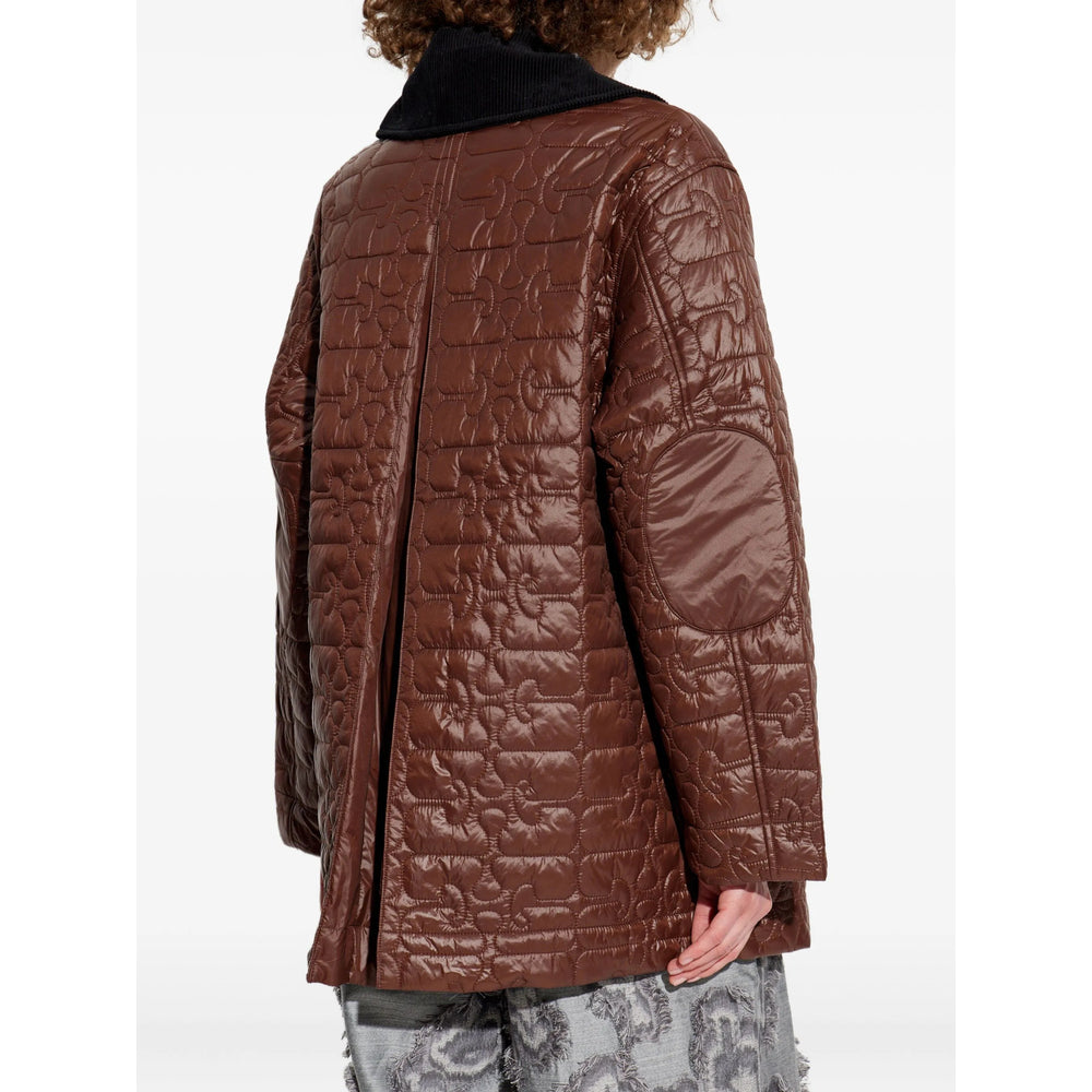 Ganni Brown Coats - Single Breasted Coats Women GANNI