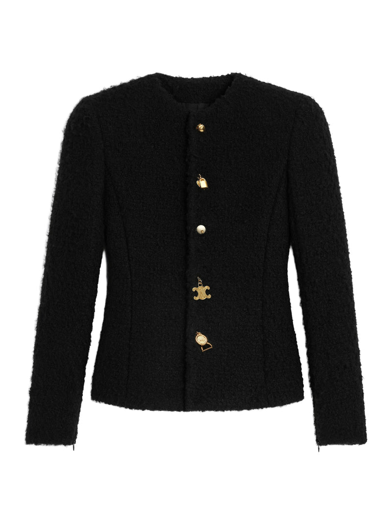 Celine Women Natté Cashmere And Wool Jacket CELINE