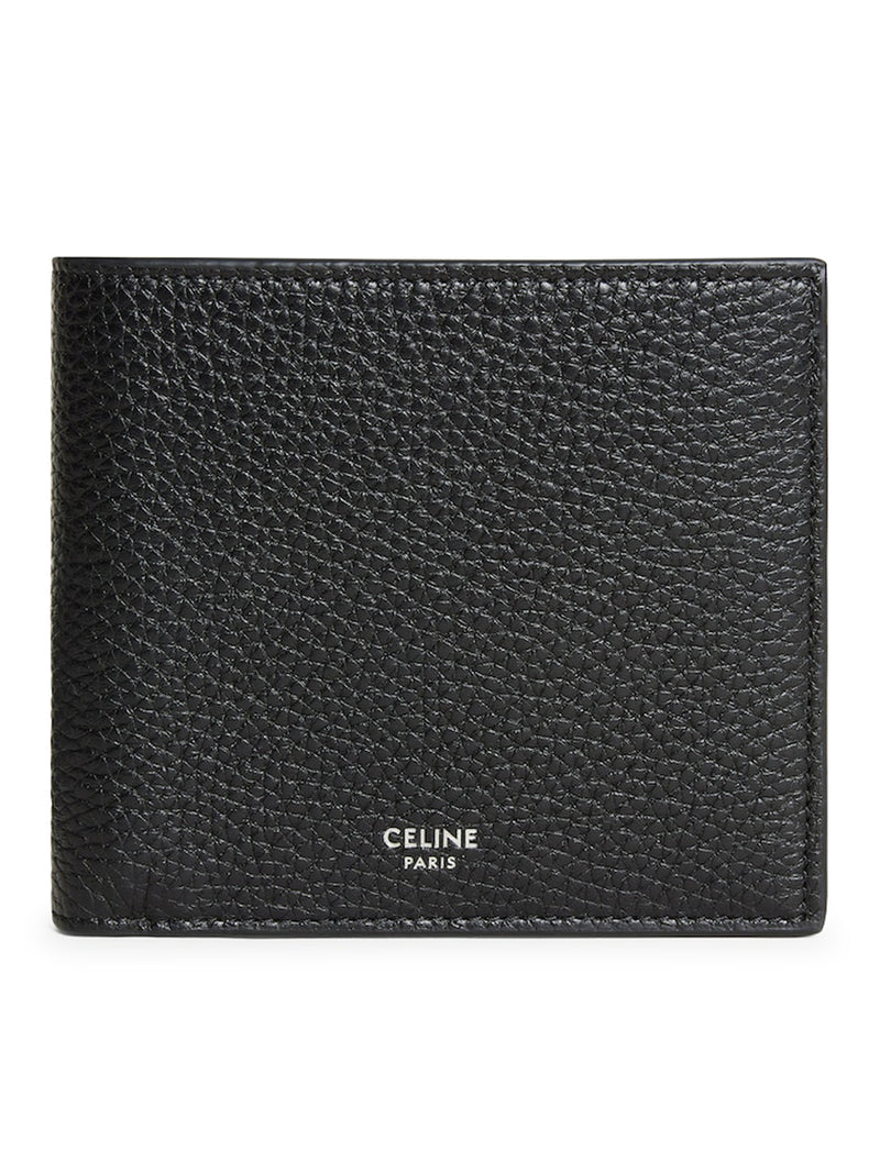 Celine Men Bi-Fold Wallet In Grained Calfskin CELINE
