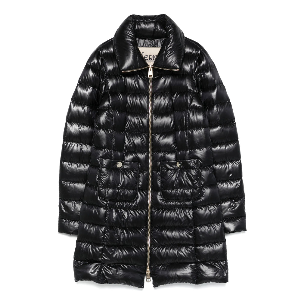 Herno Black Coats - Single Breasted Coats Women HERNO