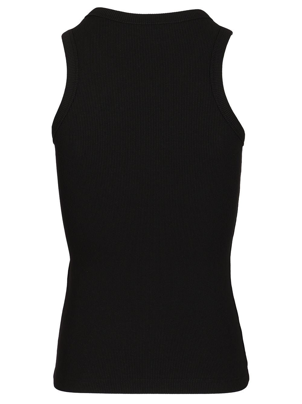 Celine Women Ribbed Silk And Cotton Tank Top CELINE