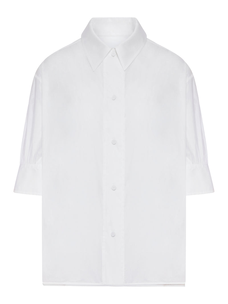 Jil Sander Women Semi-Transparent Cotton Shirt JIL SANDER