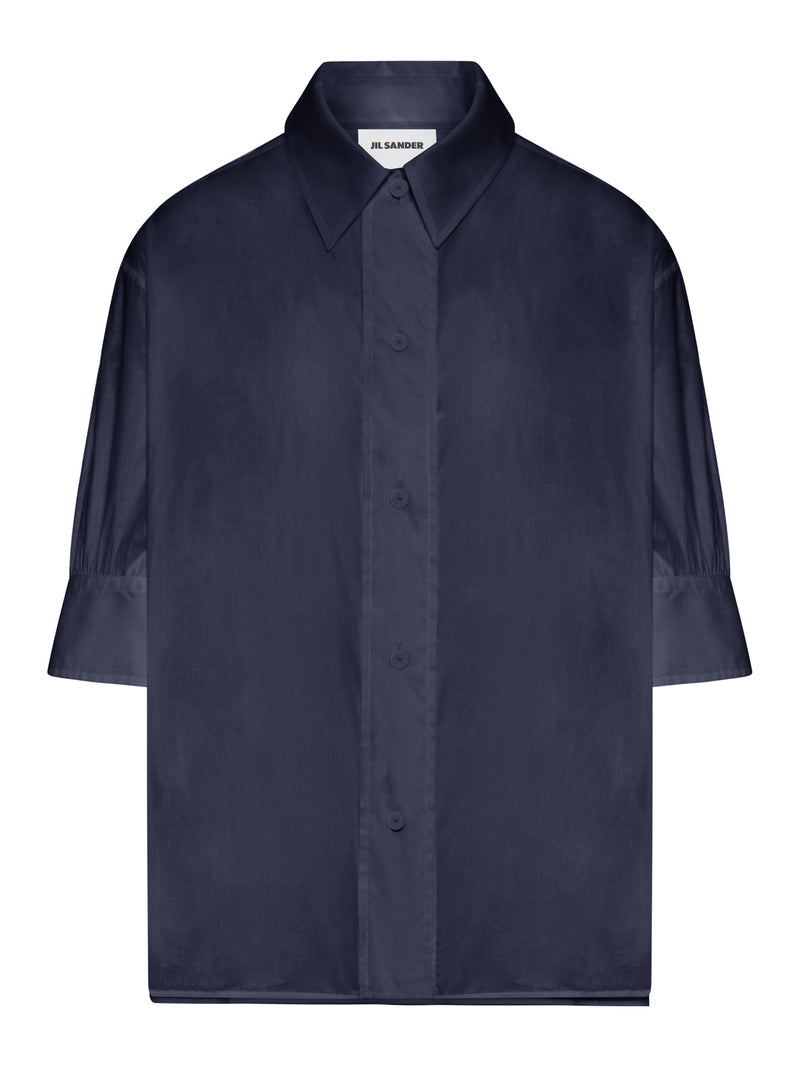 Jil Sander Women Semi-Transparent Cotton Shirt JIL SANDER