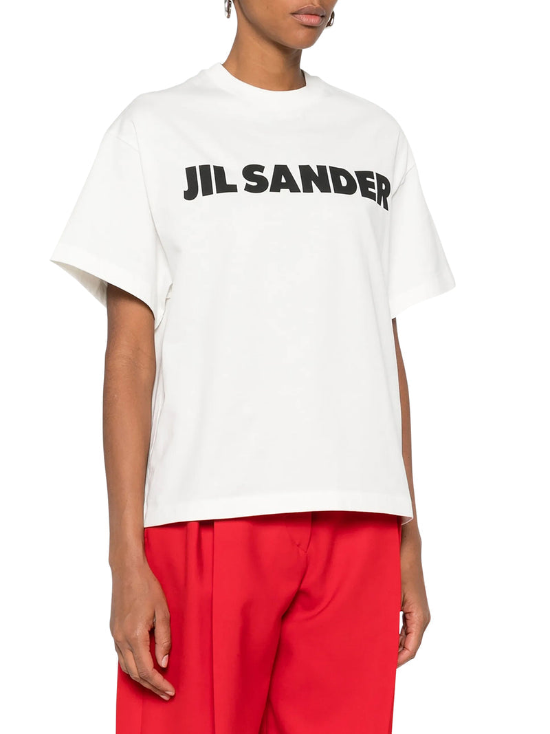 Jil Sander Women Cotton T-Shirt With Logo JIL SANDER