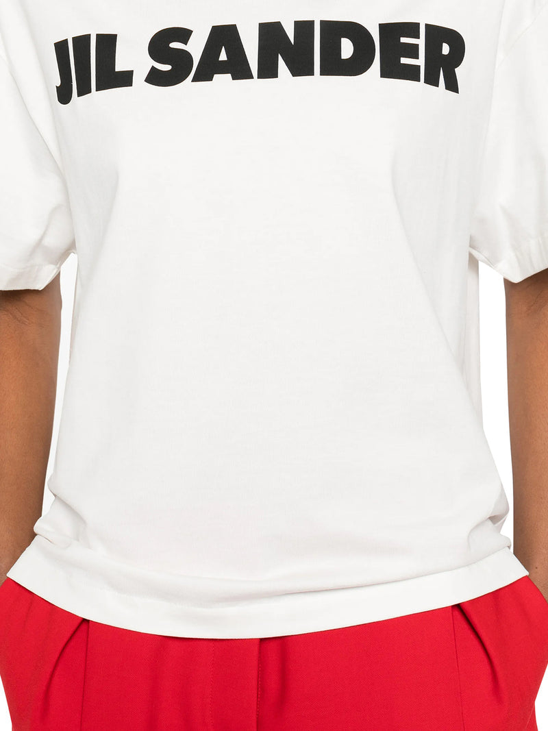 Jil Sander Women Cotton T-Shirt With Logo JIL SANDER
