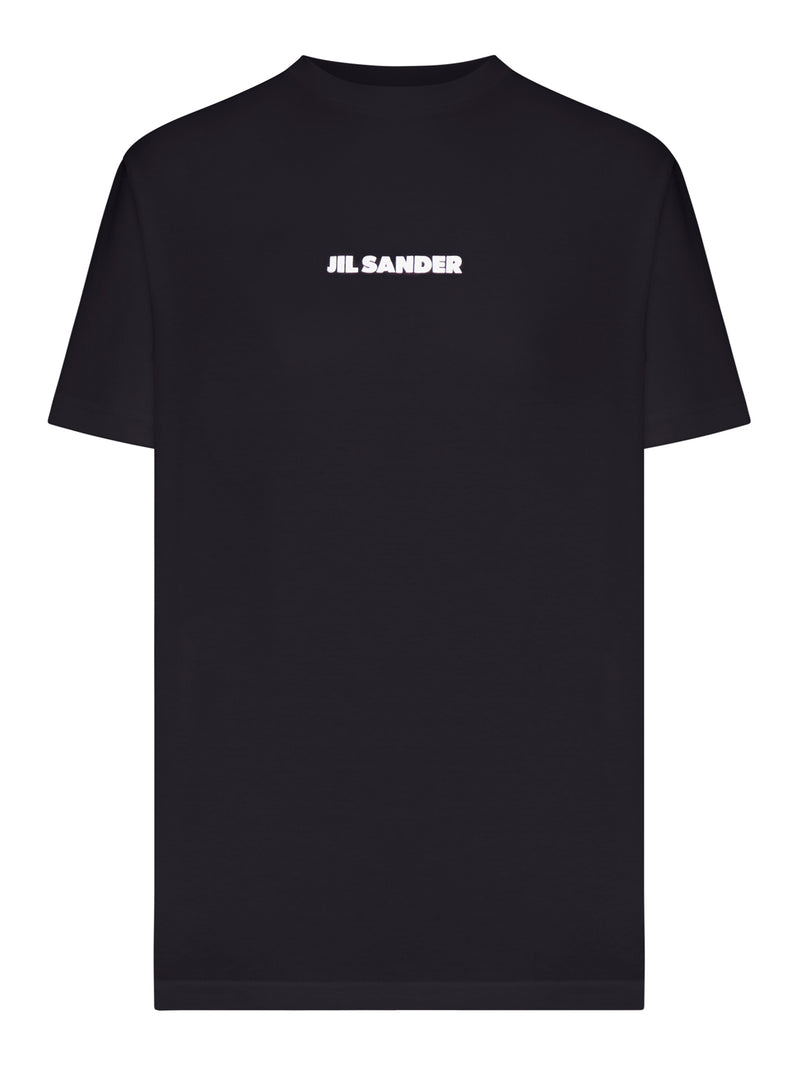 Jil Sander Women Crew Neck Cotton T-Shirt With Logo JIL SANDER