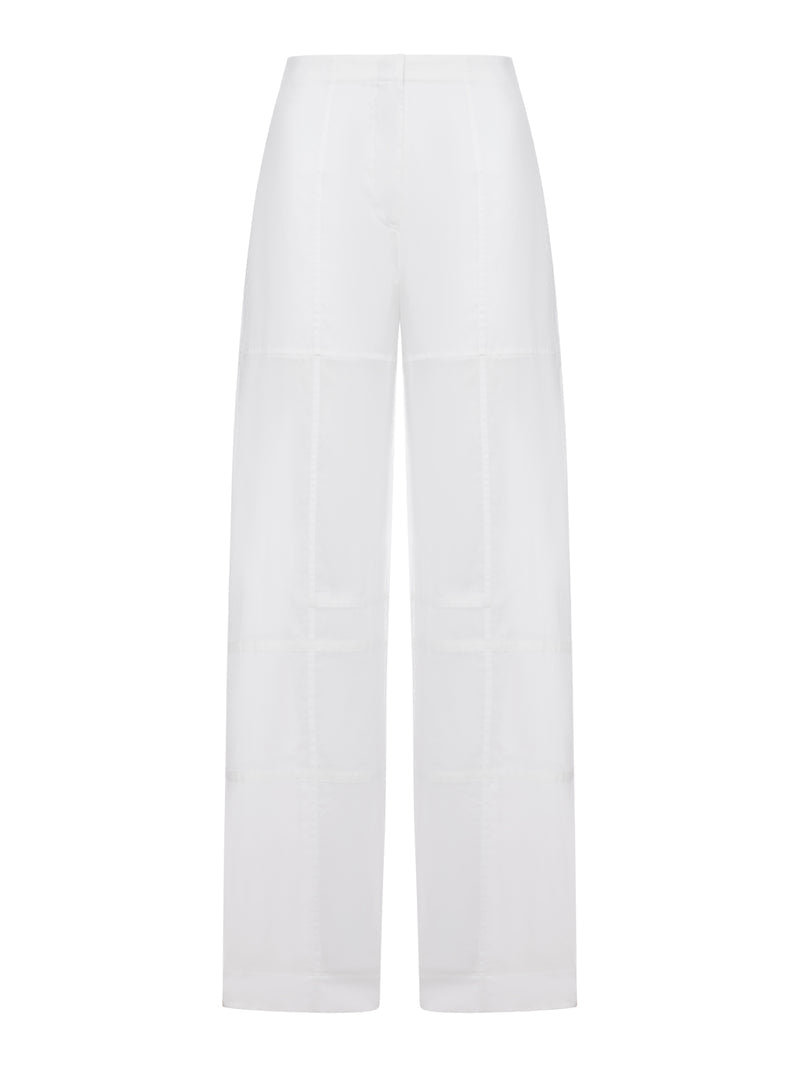 Jil Sander Women Cotton Palazzo Trousers JIL SANDER
