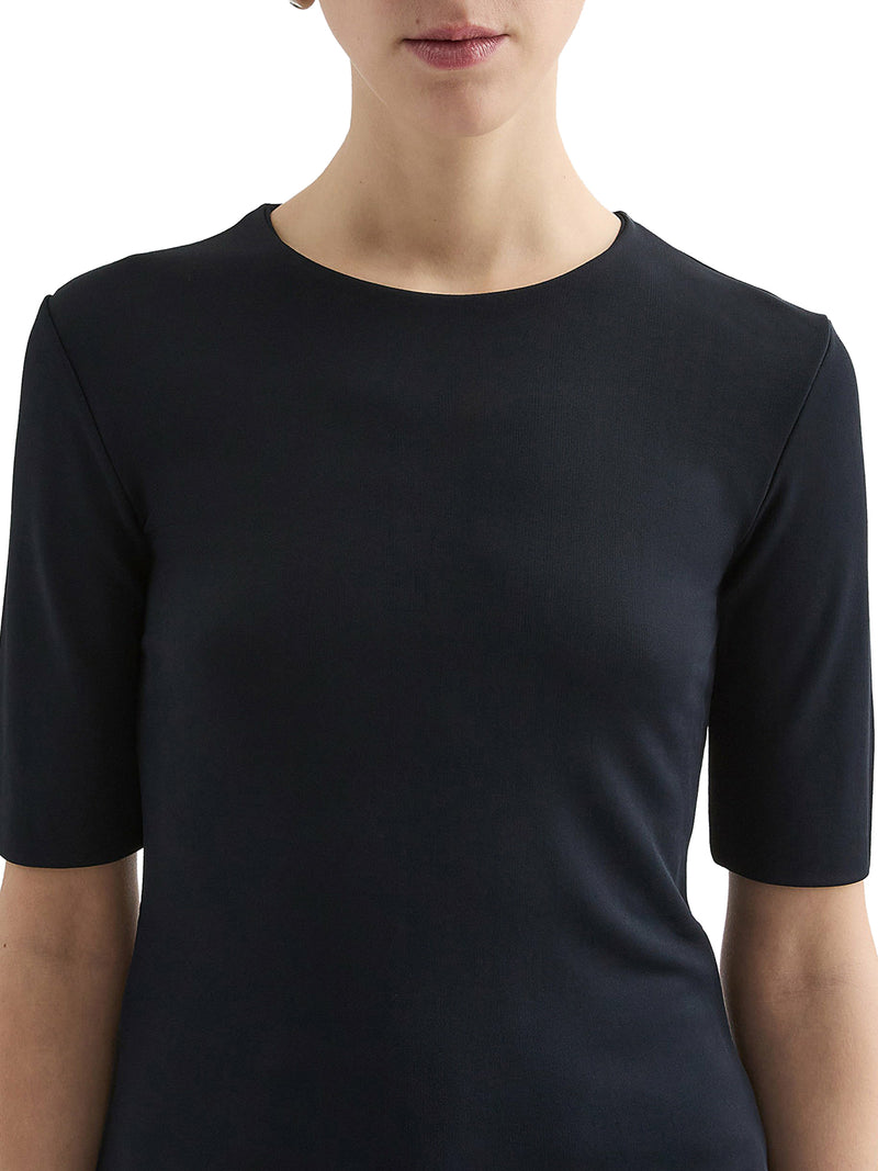 Jil Sander Women Short-Sleeved Crepe T-Shirt JIL SANDER