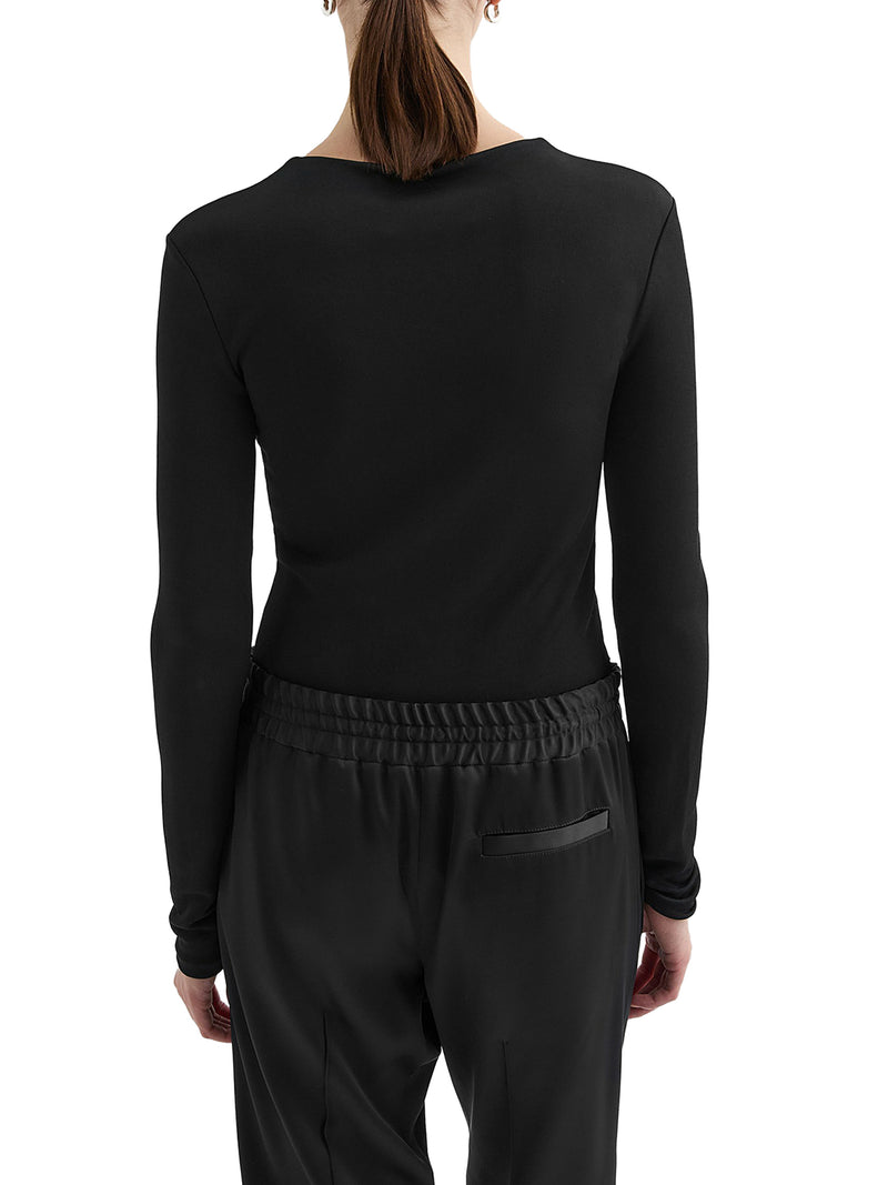 Jil Sander Women Crew Neck Long Sleeve T-Shirt JIL SANDER