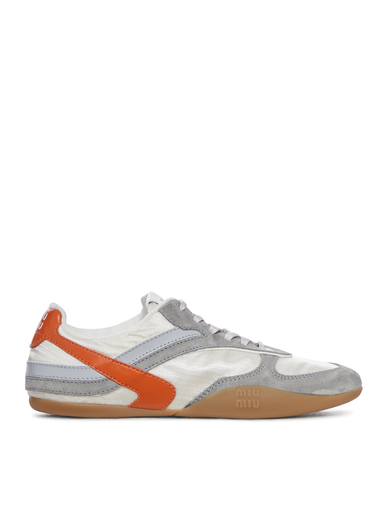 Miu Miu Women Gymnasium Sneakers In Technical Fabric And Suede MIU MIU