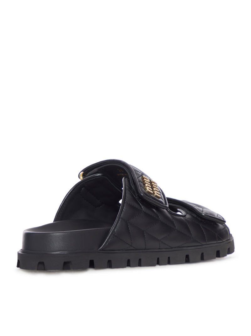 Miu Miu Women Nappa Matelassé Sandals MIU MIU