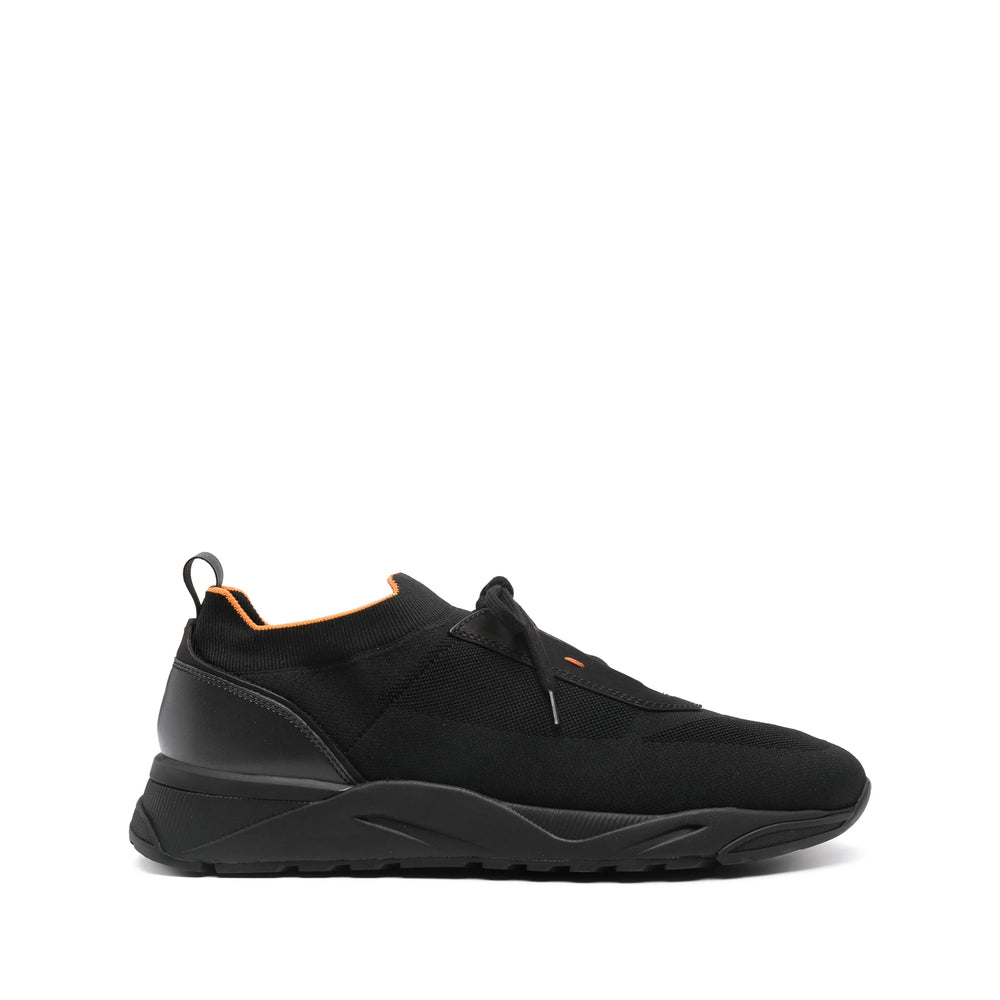 Santoni Black Trainers - Low-Tops Men SANTONI