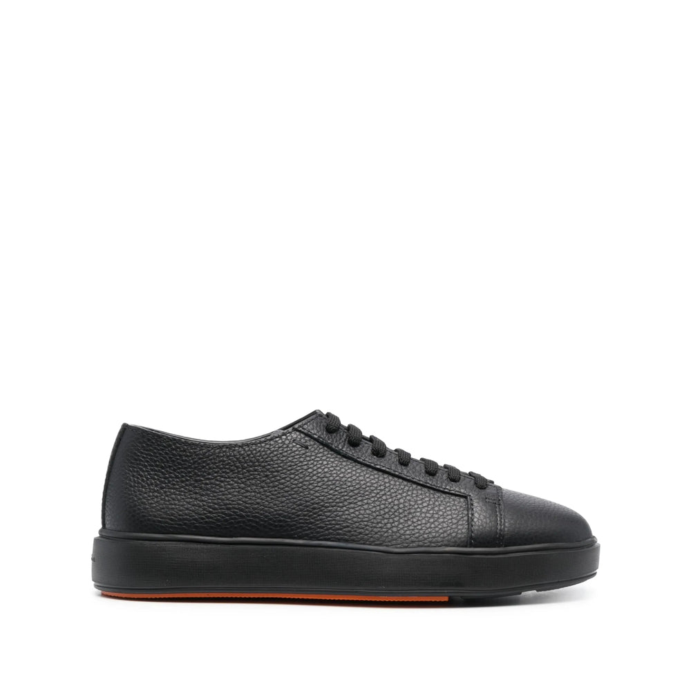 Santoni Black Trainers - Low-Tops Men SANTONI