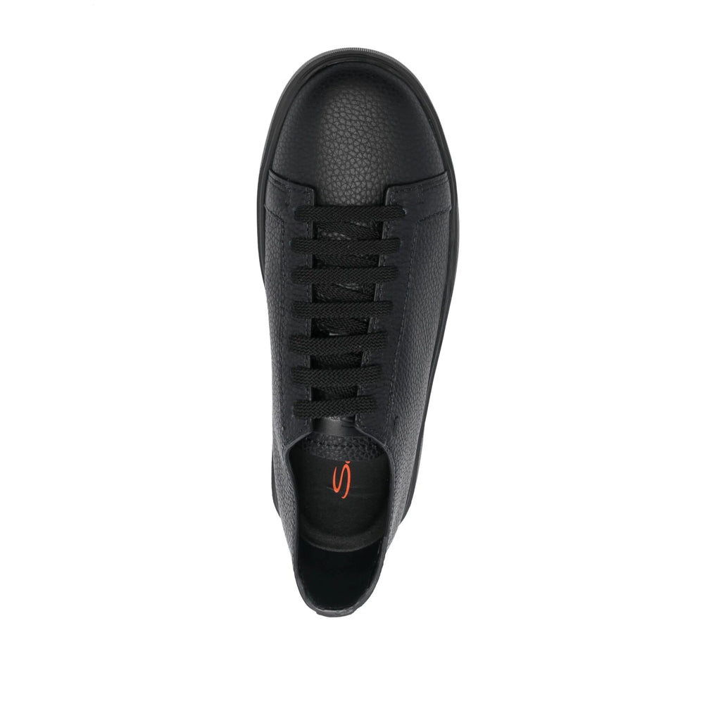 Santoni Black Trainers - Low-Tops Men SANTONI