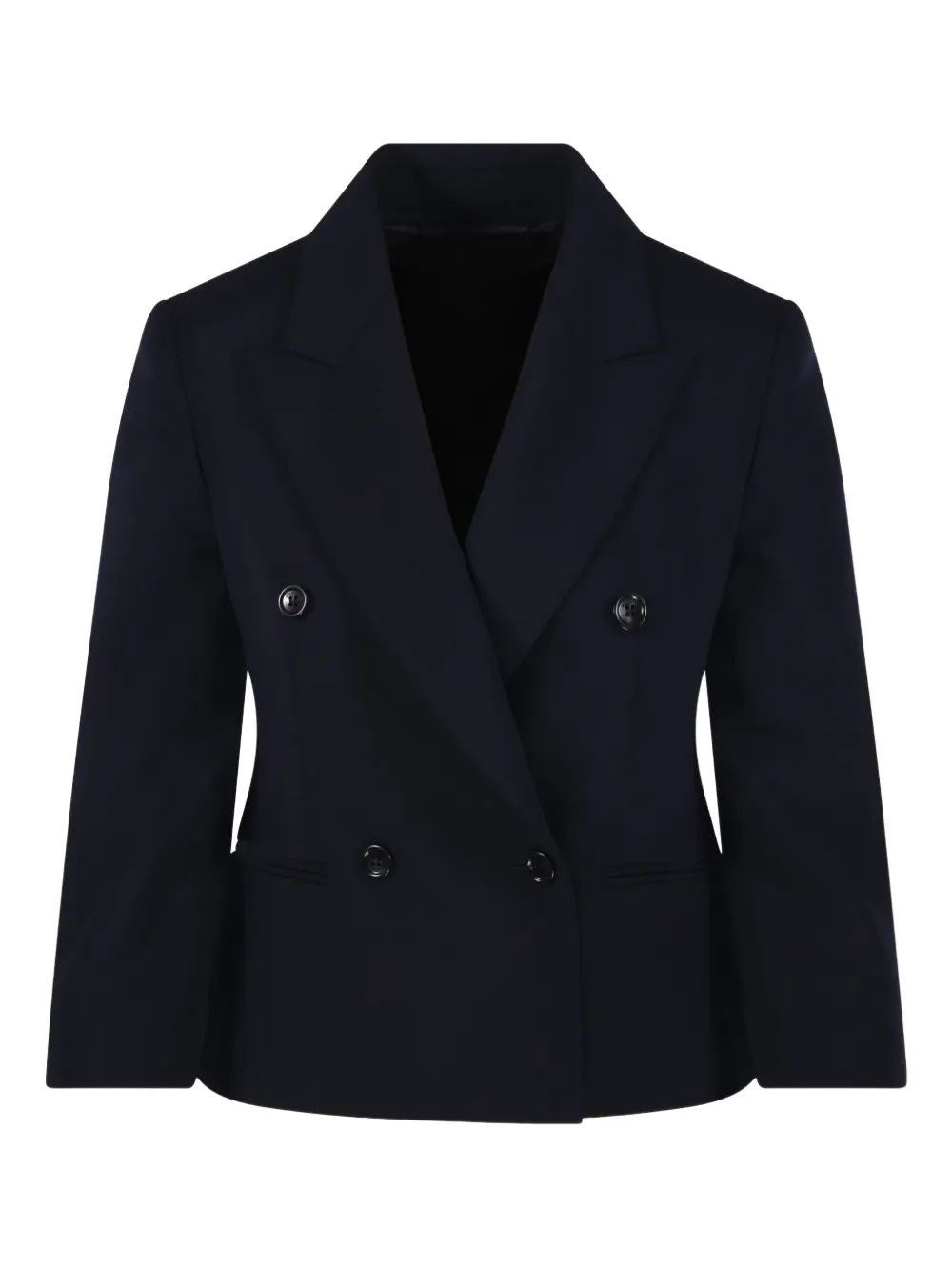 Max Mara Women Wool Canvas Crop Blazer MAX MARA