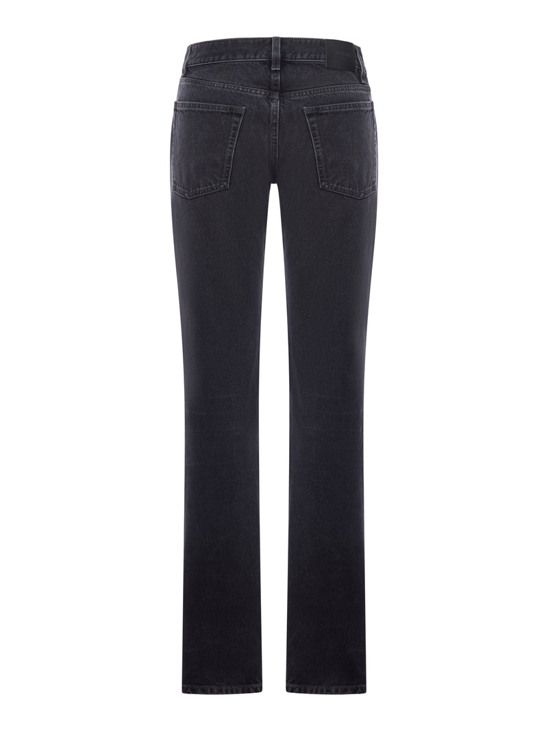 Saint Laurent Women Straight Leg Denim Jeans SAINT LAURENT