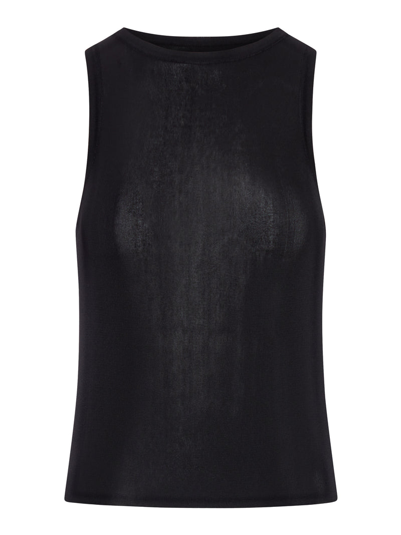 Saint Laurent Women Ribbed Knit Top SAINT LAURENT