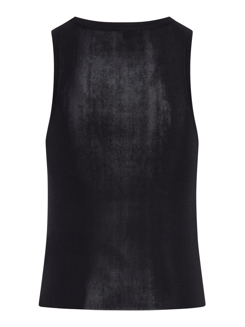 Saint Laurent Women Ribbed Knit Top SAINT LAURENT