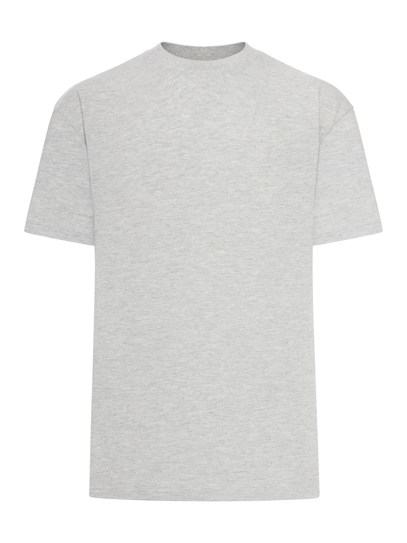Saint Laurent Men Oversized Cassandre T-Shirt In Cotton Pique SAINT LAURENT