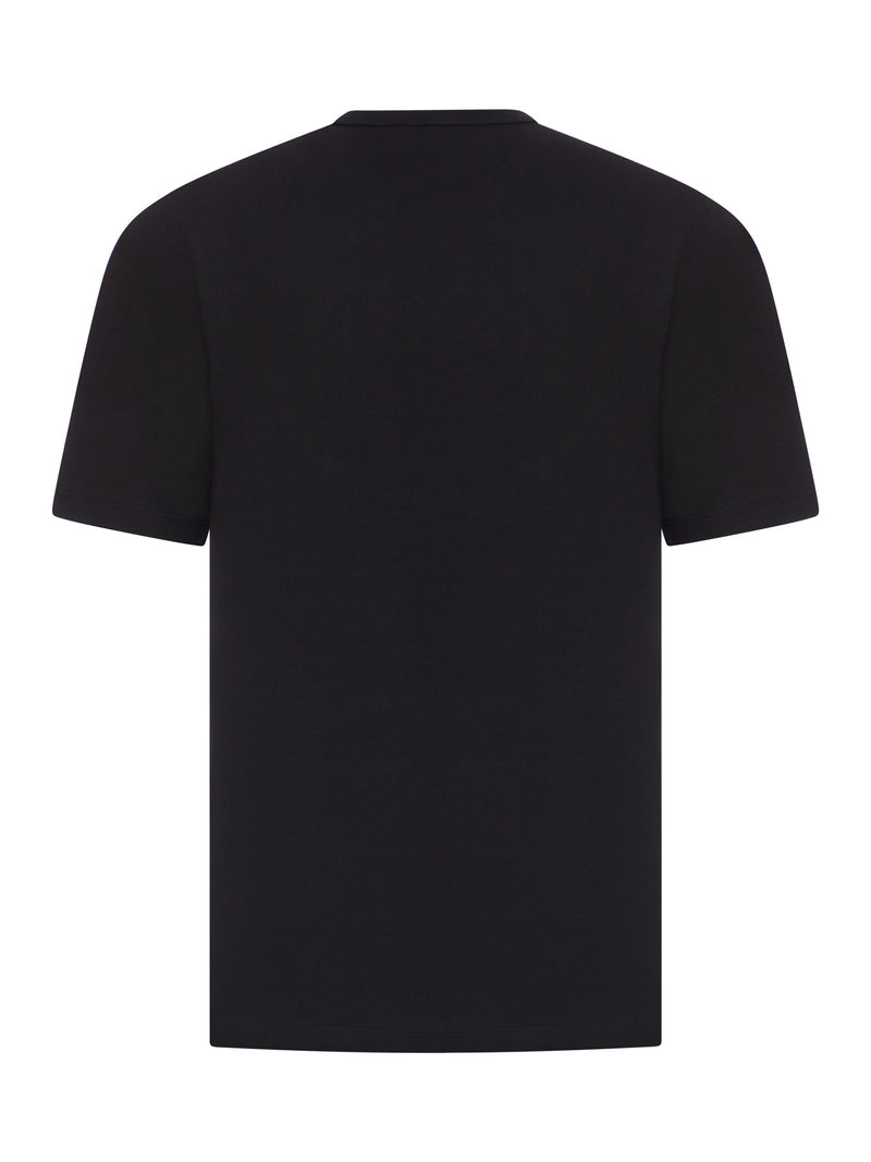 Saint Laurent Men Cotton Jersey T-Shirt With Embroidered Logo SAINT LAURENT