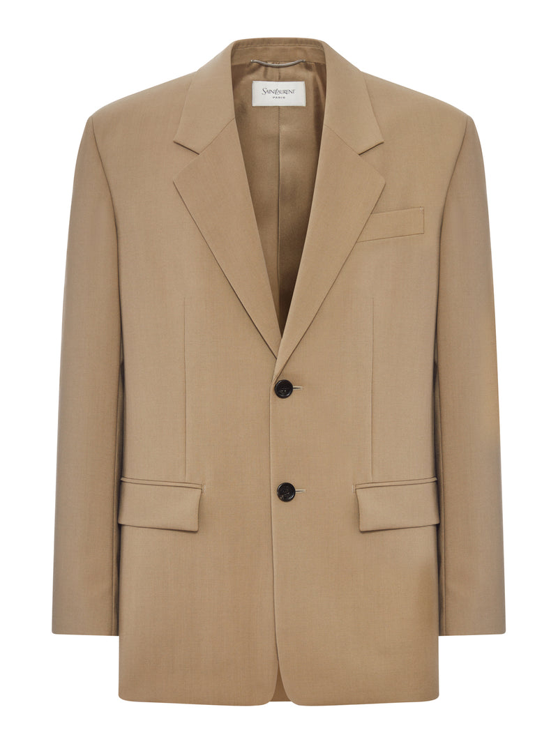 Saint Laurent Men Single-Breasted Jacket In Wool And Mohair SAINT LAURENT