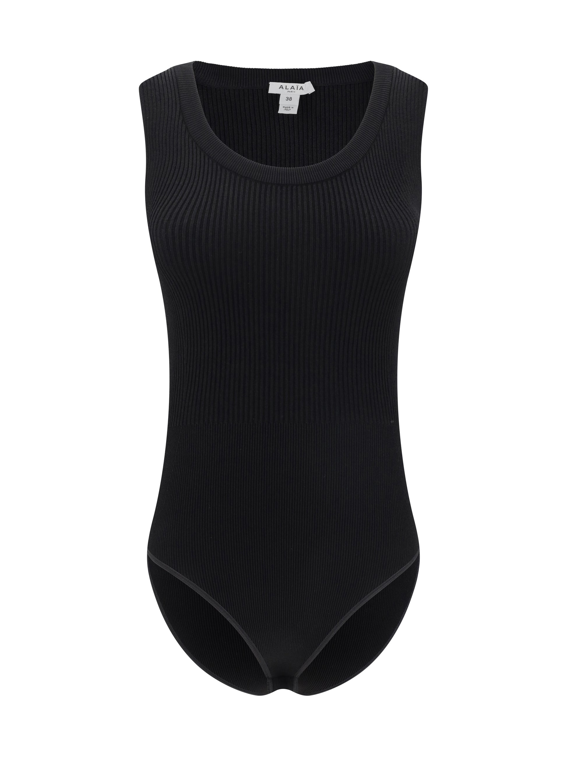 Alaïa Women Ribbed Design Bodysuit ALAIA