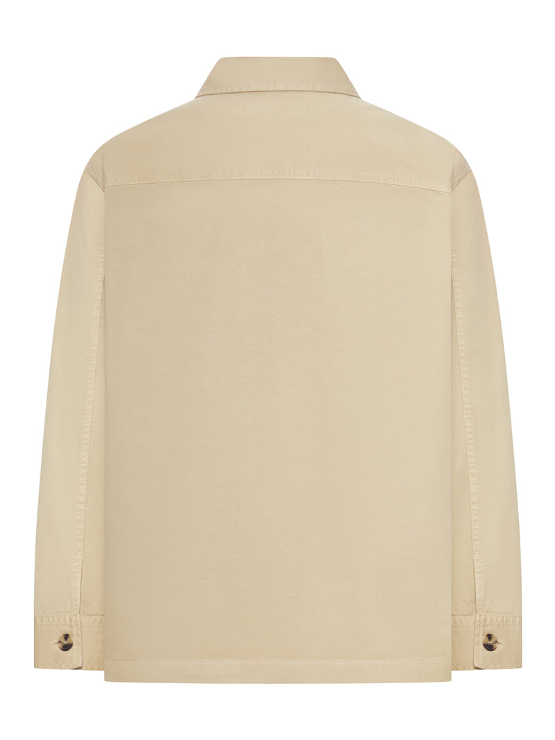 Saint Laurent Men Cassandre Overshirt In Cotton And Linen Gabardine SAINT LAURENT
