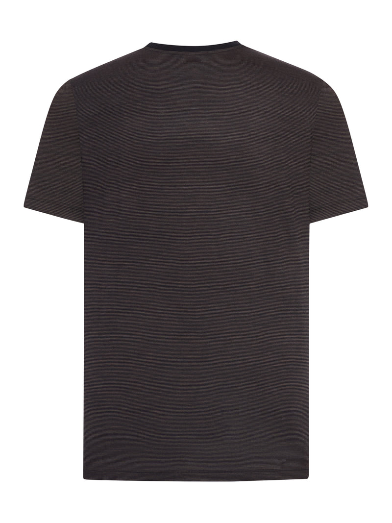 Saint Laurent Men Cassandre T-Shirt In Striped Wool SAINT LAURENT