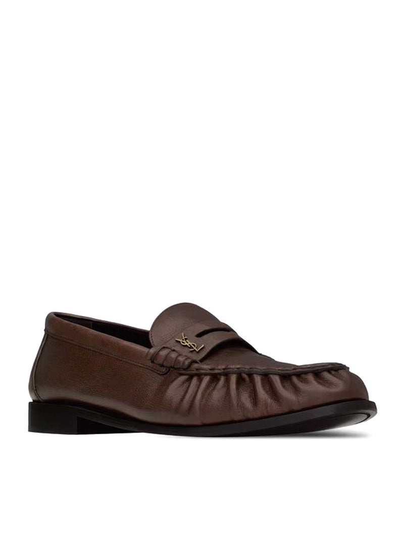 Saint Laurent Men Le Loafer Soft Moccasins In Matt Leather SAINT LAURENT