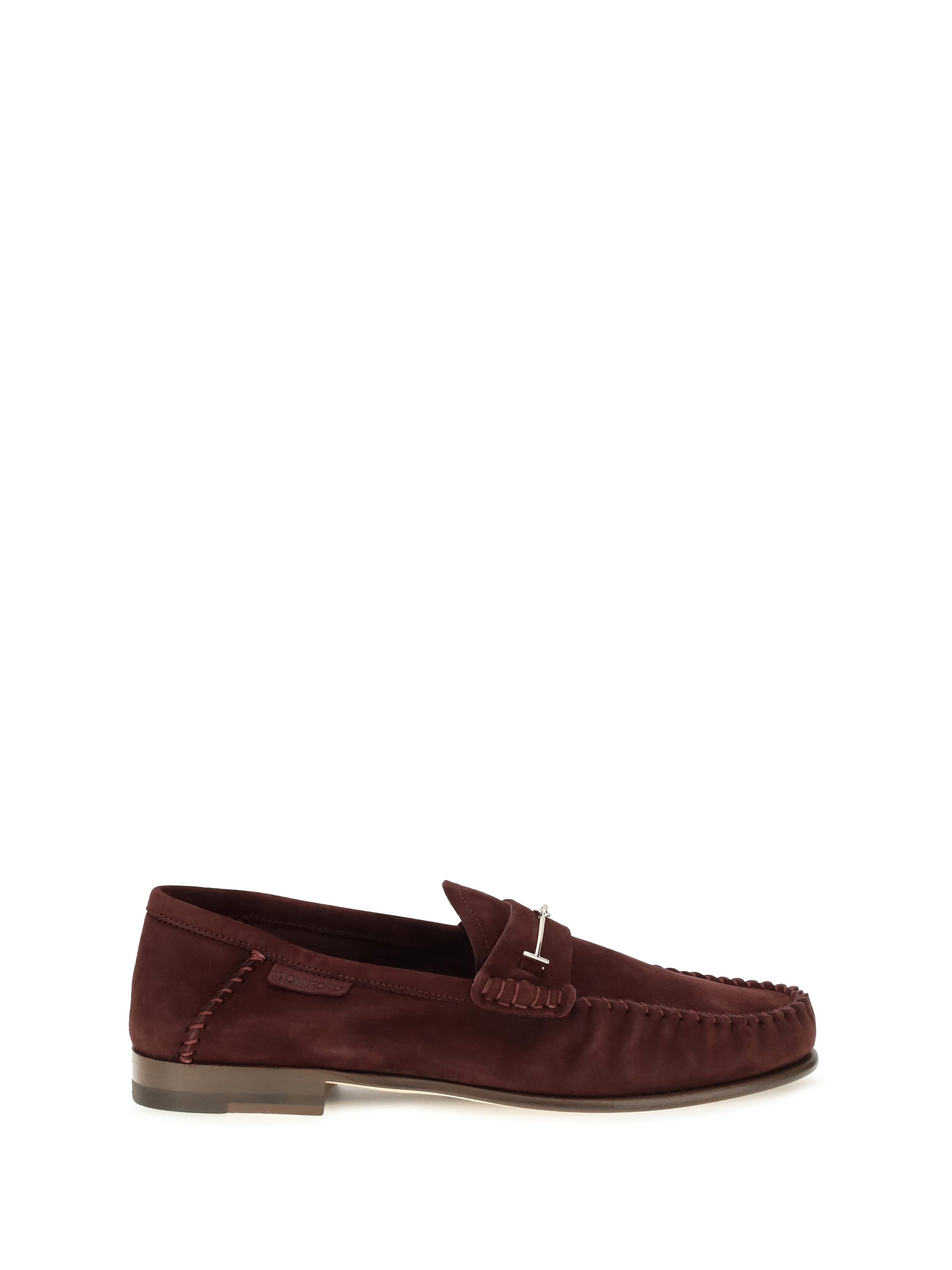 Tom Ford Women Suede Leather T-Strap Loafers TOM FORD