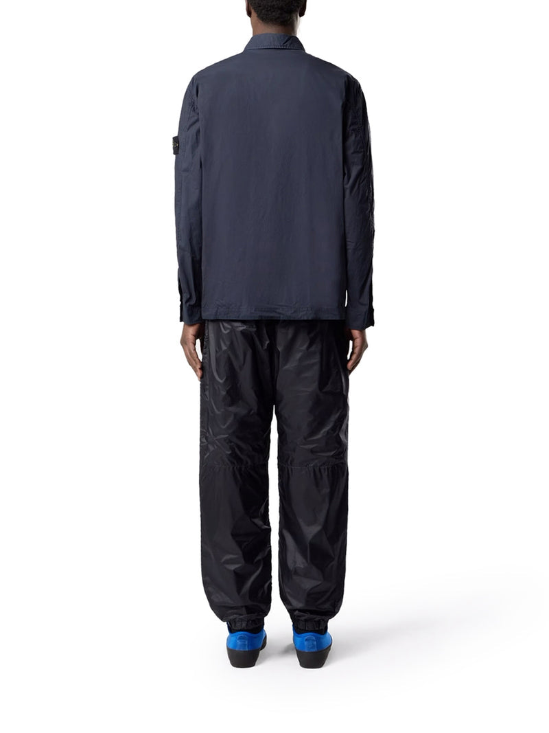 Stone Island Men Stretch Cotton Canvas Overshirt With Flap Pocket On The Chest STONE ISLAND
