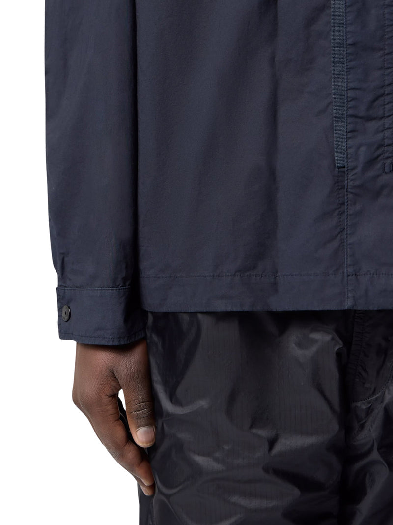 Stone Island Men Stretch Cotton Canvas Overshirt With Flap Pocket On The Chest STONE ISLAND