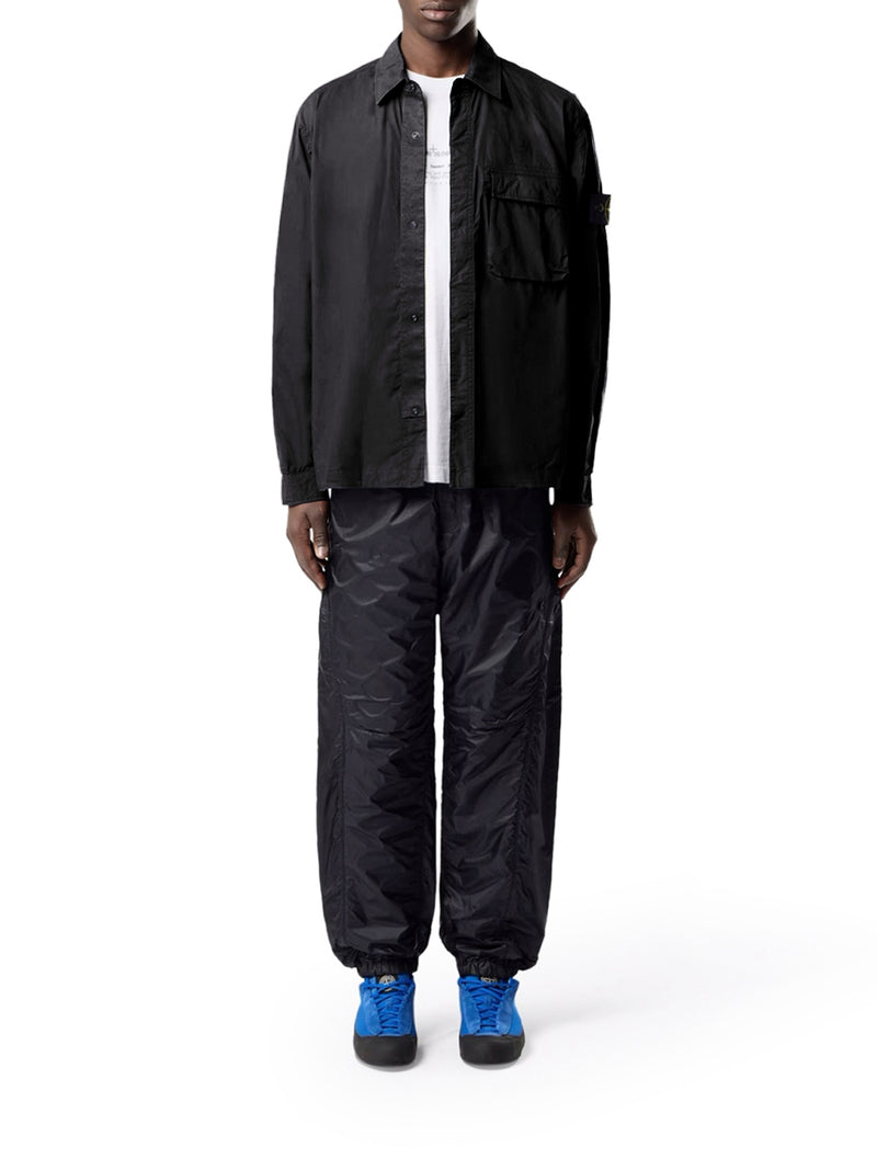 Stone Island Men Stretch Cotton Canvas Overshirt With Flap Pocket On The Chest STONE ISLAND