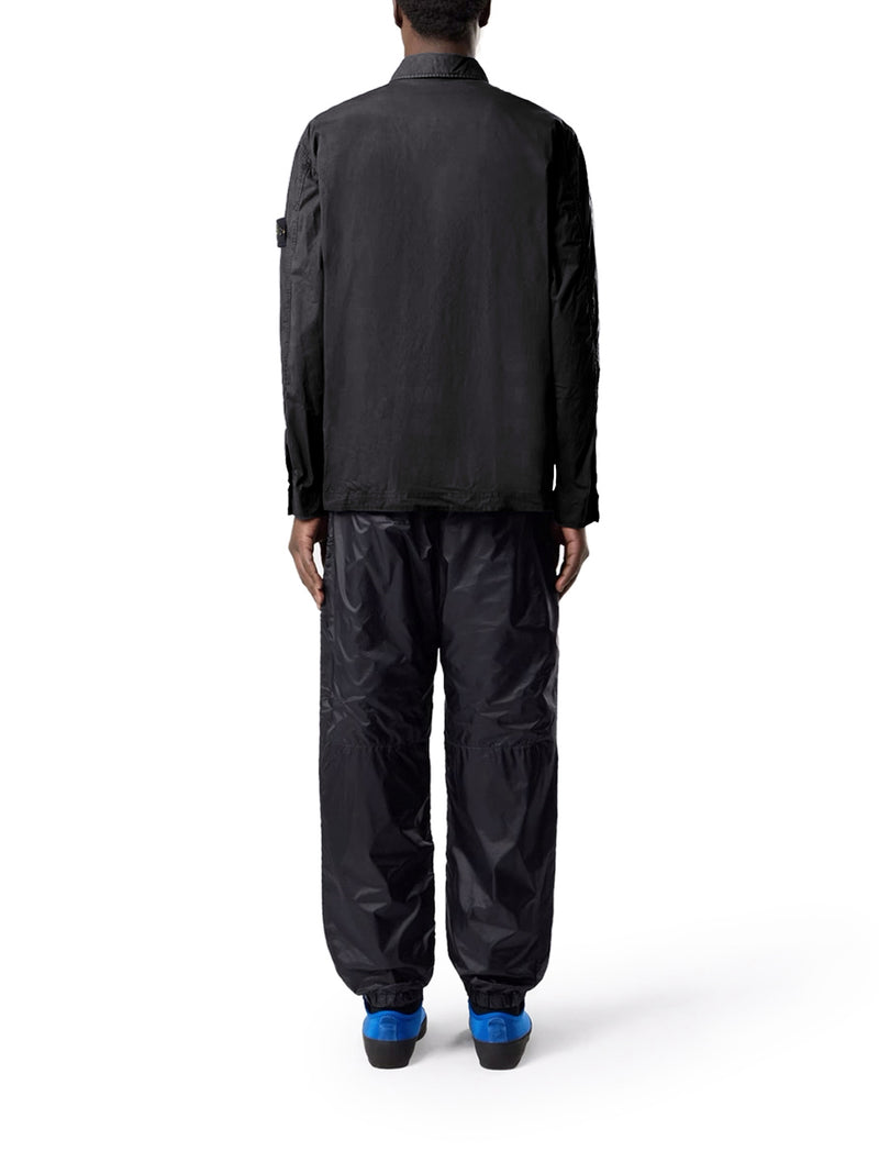 Stone Island Men Stretch Cotton Canvas Overshirt With Flap Pocket On The Chest STONE ISLAND