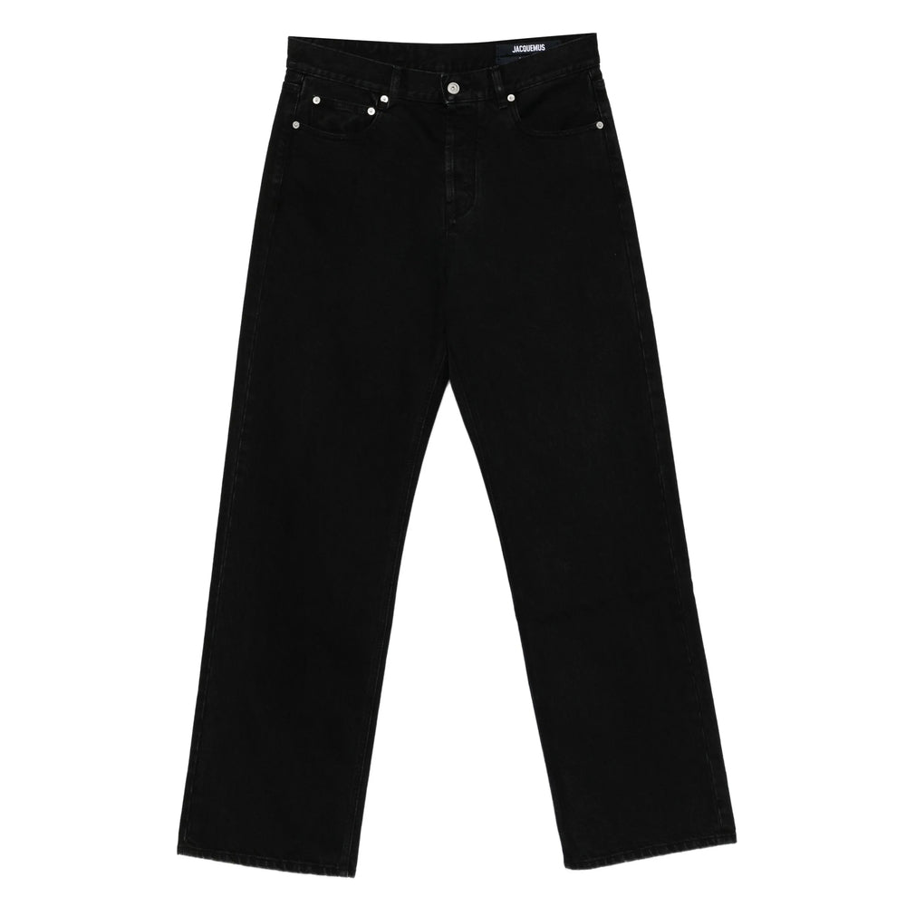 Jacquemus Black Denim - Regular & Straight-Leg Jeans Men JACQUEMUS