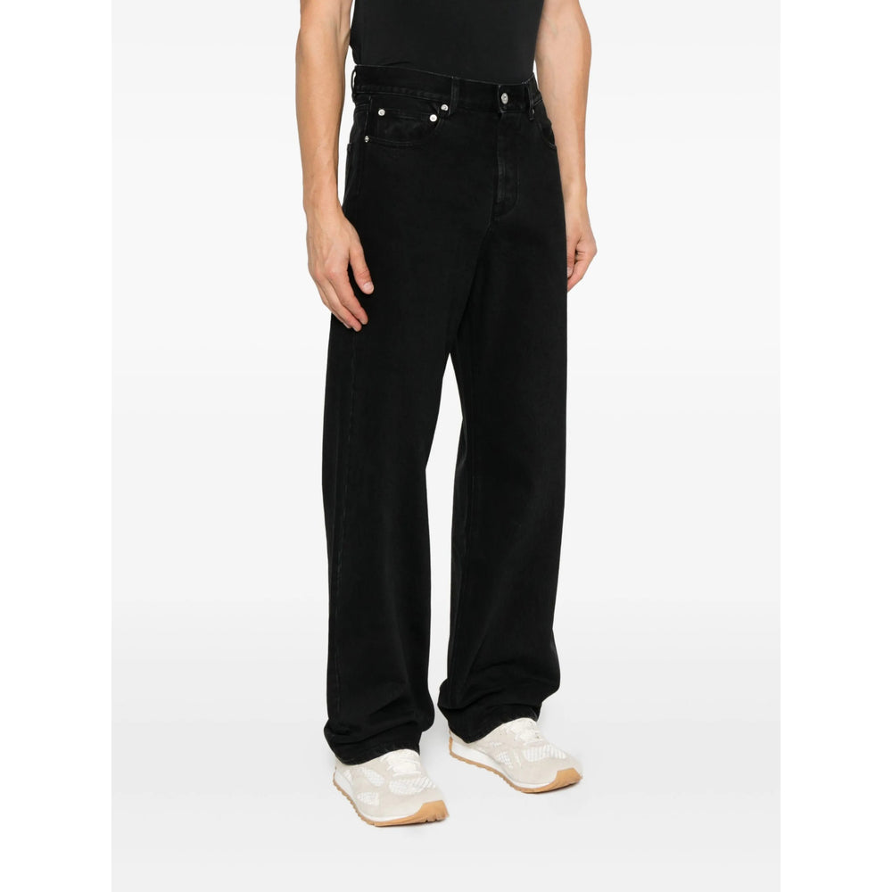 Jacquemus Black Denim - Regular & Straight-Leg Jeans Men JACQUEMUS