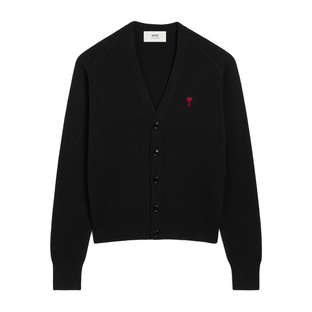 Ami Paris Black Sweaters & Knitwear - Cardigans Men AMI PARIS