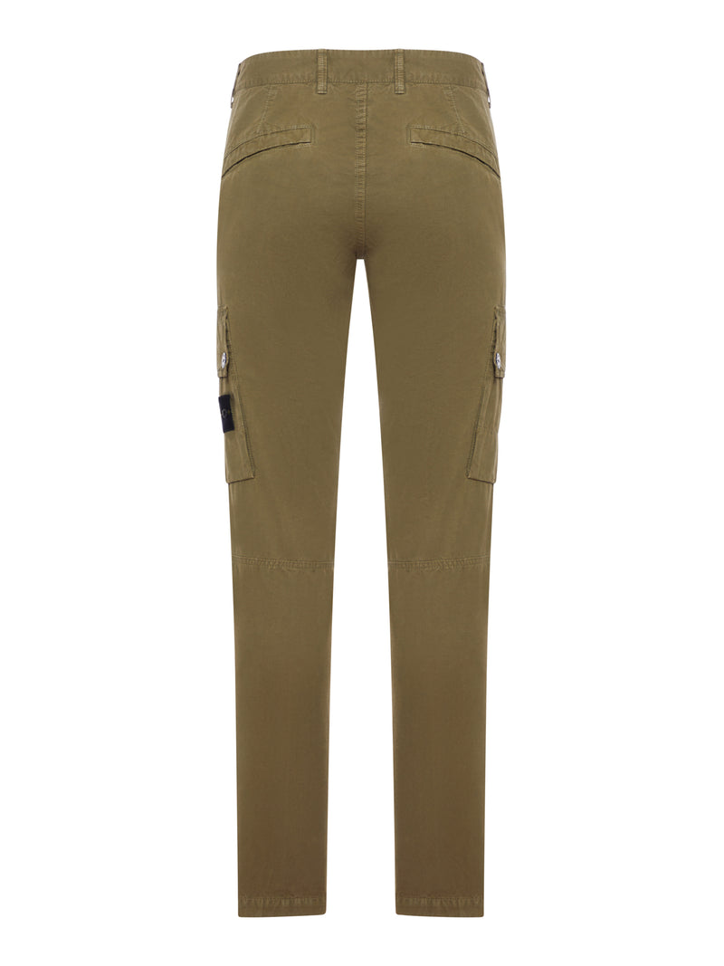Stone Island Men Cotton Trousers With Compass Logo STONE ISLAND