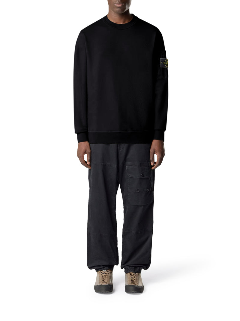 Stone Island Men Regular Fit Crew Neck Sweatshirt With Seasonal Pocket STONE ISLAND