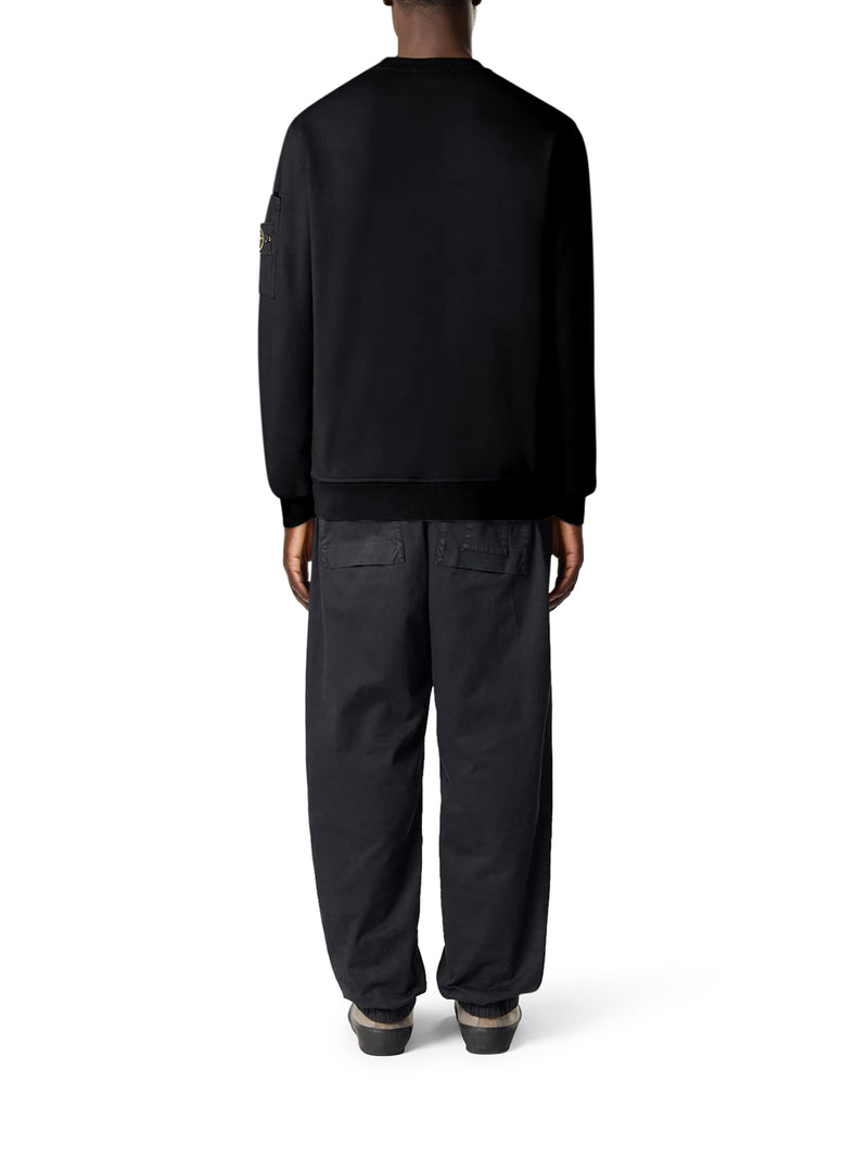 Stone Island Men Regular Fit Crew Neck Sweatshirt With Seasonal Pocket STONE ISLAND