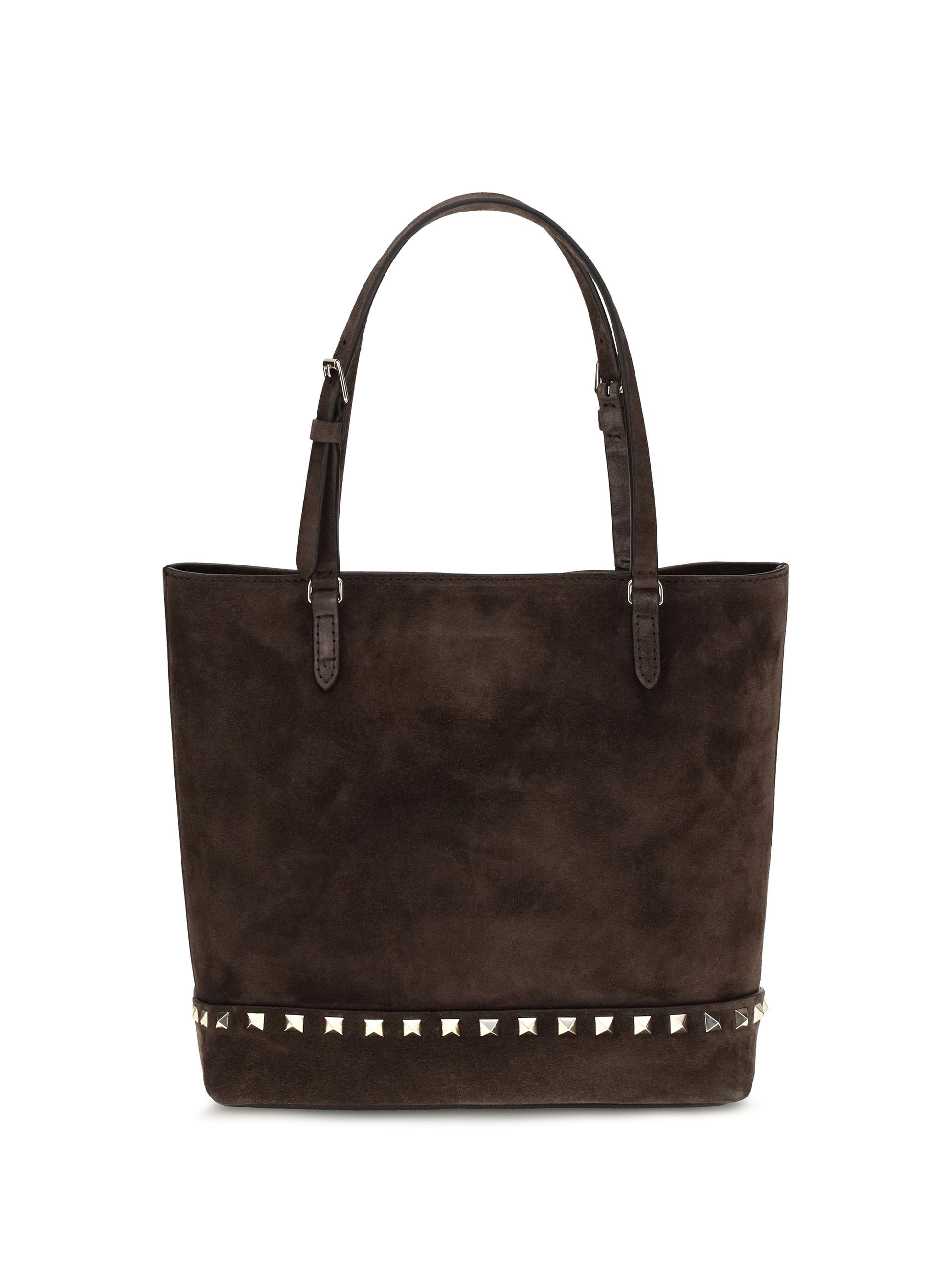 Valentino Garavani Women Small Rockstud Suede Tote Bag VALENTINO GARAVANI