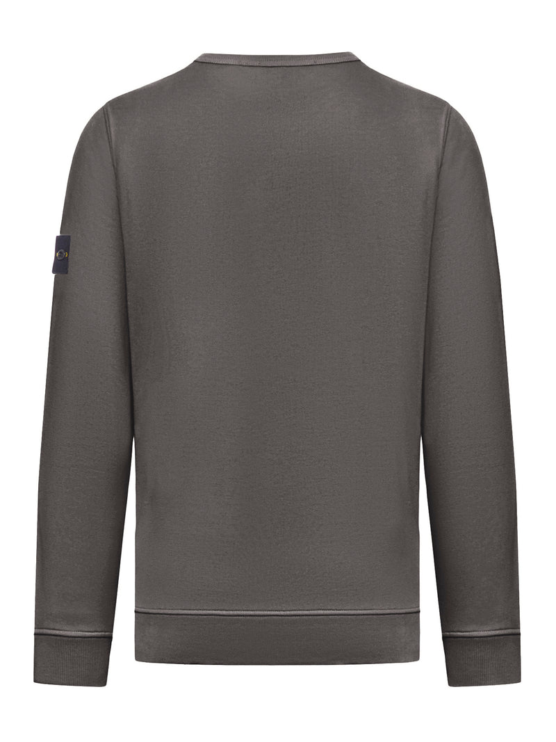 Stone Island Men Crewneck Sweatshirt With Compass Logo STONE ISLAND