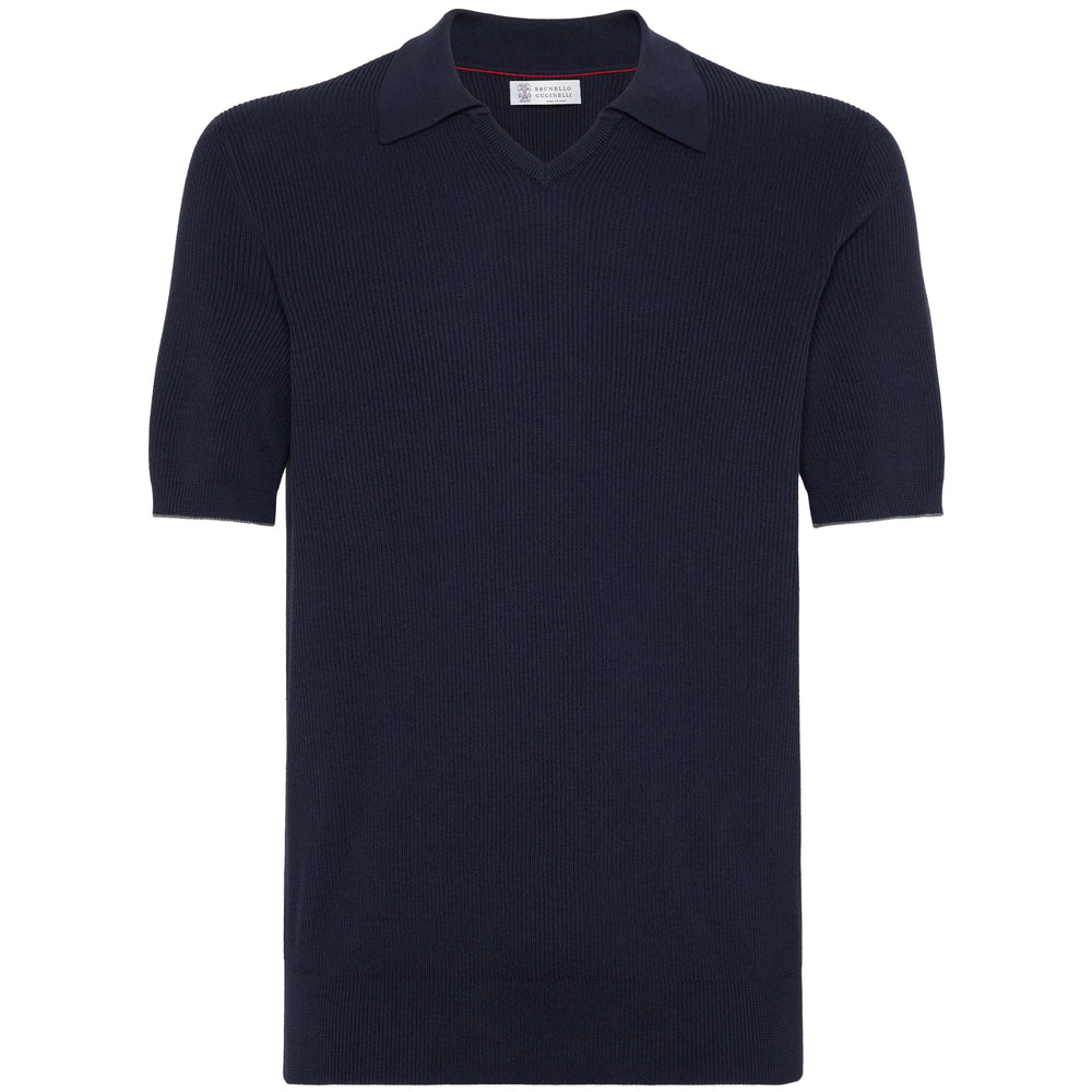 Brunello Cucinelli Blue Polo Shirts Men BRUNELLO CUCINELLI