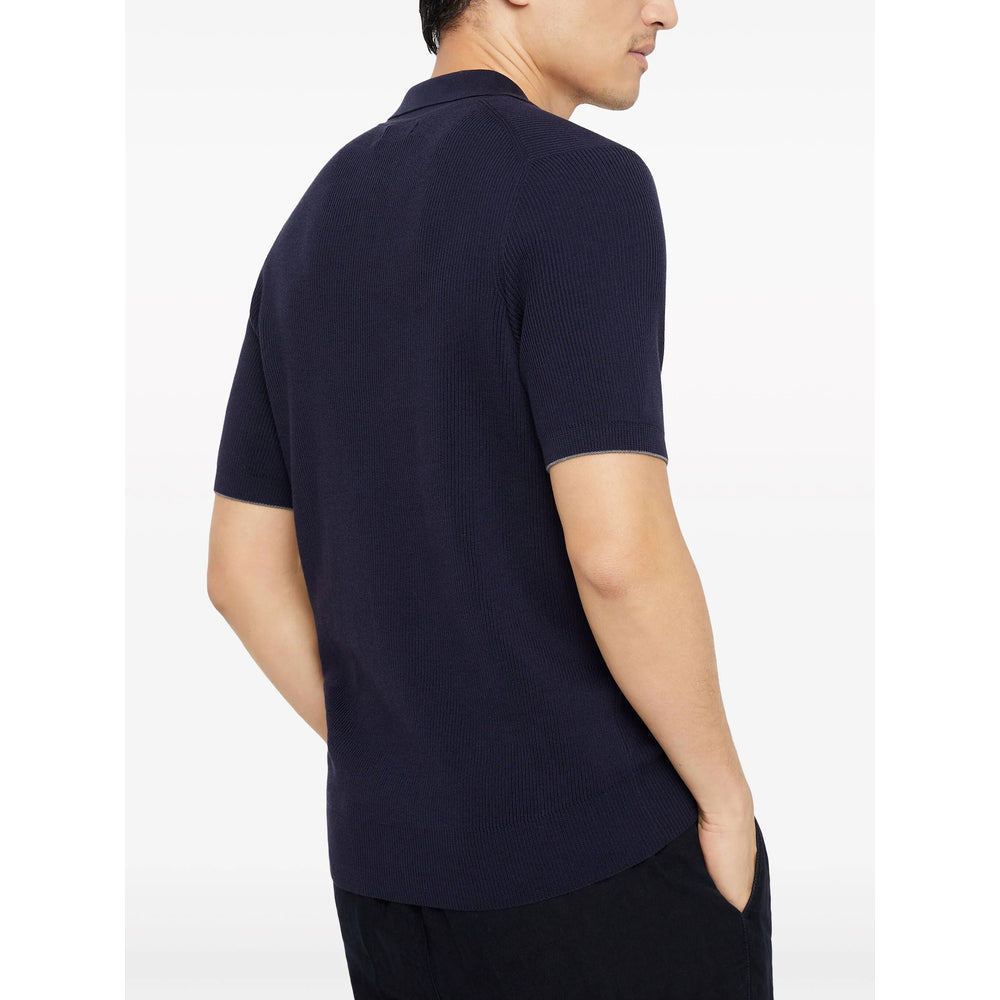 Brunello Cucinelli Blue Polo Shirts Men BRUNELLO CUCINELLI