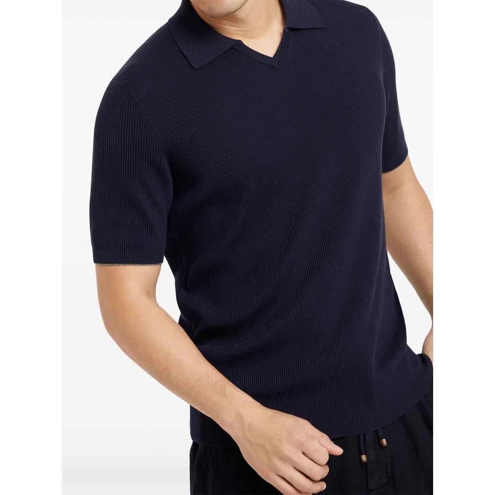 Brunello Cucinelli Blue Polo Shirts Men BRUNELLO CUCINELLI