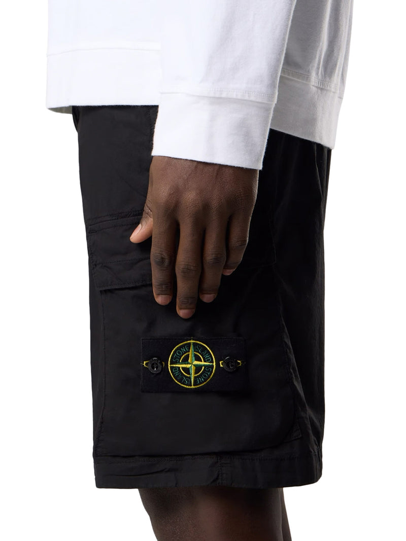 Stone Island Men Cargo Bermuda Shorts With Removable Badge STONE ISLAND