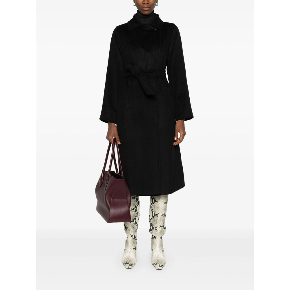 Max Mara Black Coats - Single Breasted Coats Women MAX MARA