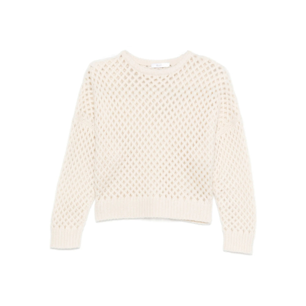 Max Mara White Knitwear - Jumpers Women MAX MARA