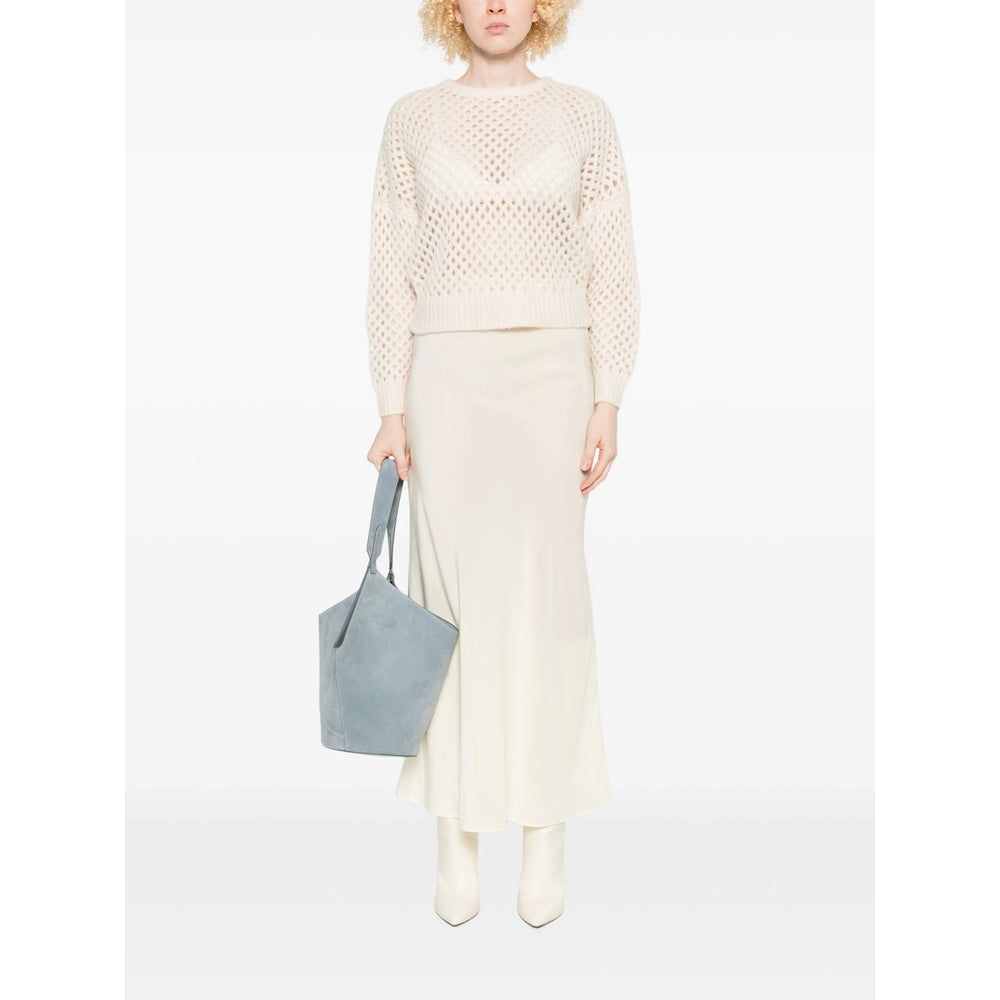Max Mara White Knitwear - Jumpers Women MAX MARA