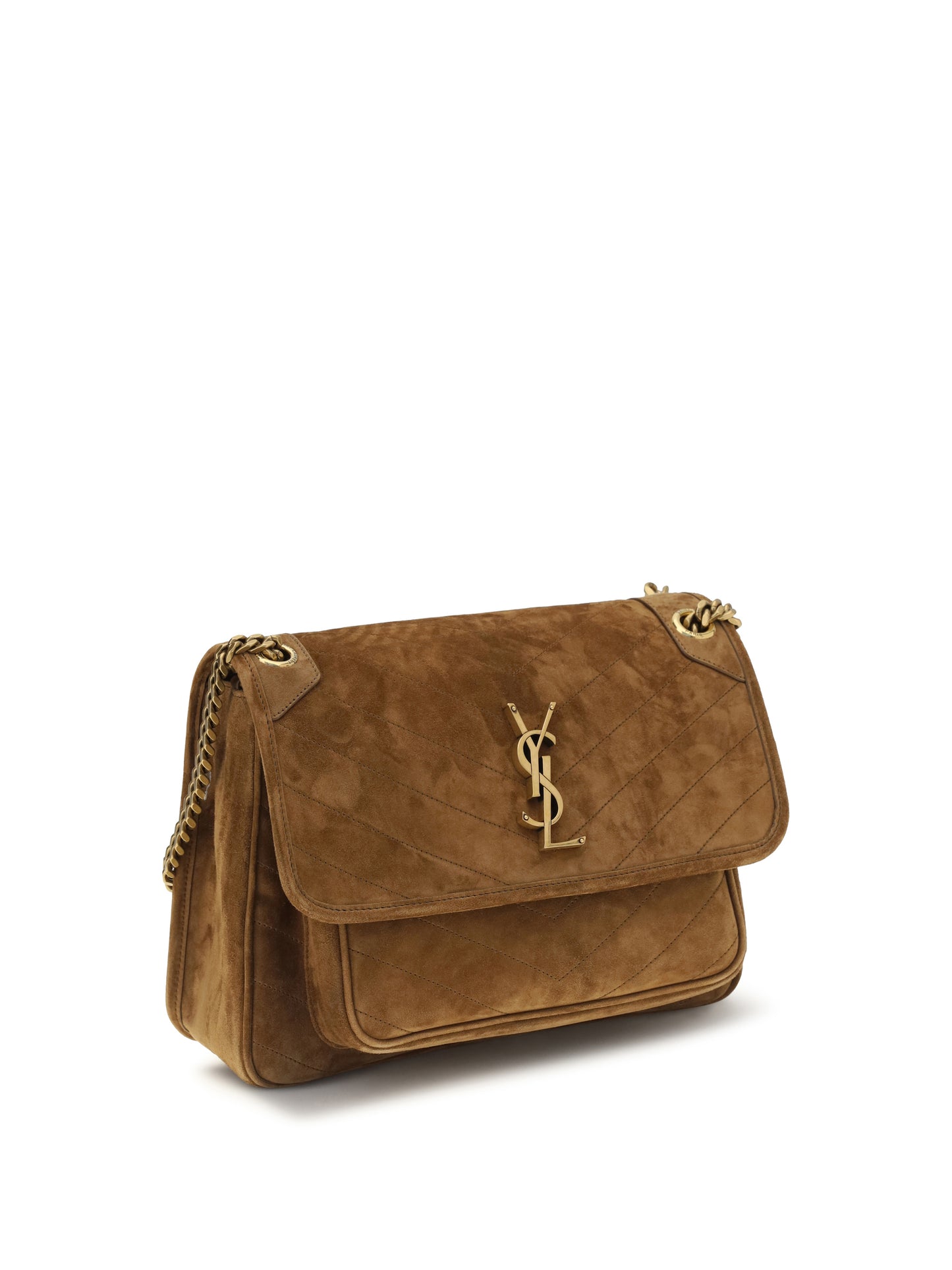 Saint Laurent Women Medium Niki Suede Shoulder Bag SAINT LAURENT